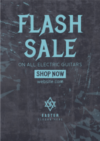 Guitar Flash Sale Poster Design