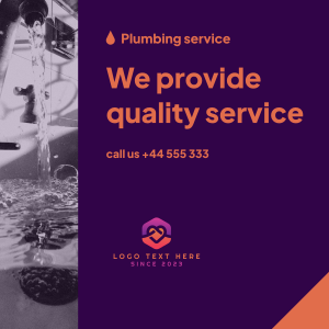 Plumbing Service Provider Instagram post Image Preview