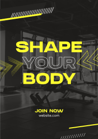 Body Fitness Center Poster Design