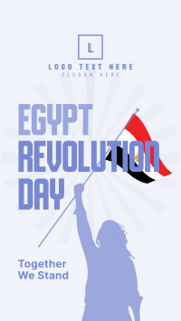 Egypt Revolution Day Facebook story Image Preview