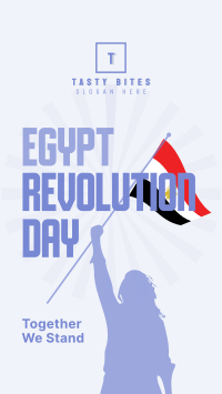 Egypt Revolution Day Facebook Story Design
