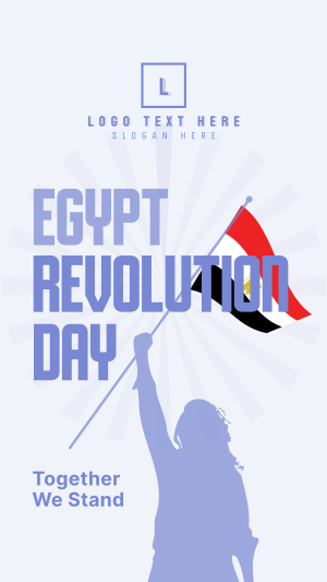 Egypt Revolution Day Facebook story Image Preview