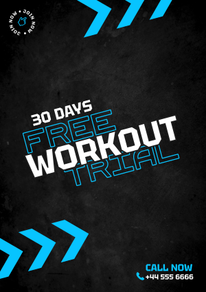 30 Days Workout Flyer Image Preview