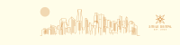 Cityscape Line Art LinkedIn Banner Image Preview