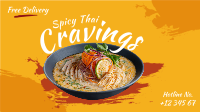 Spicy Thai Cravings Facebook Event Cover Design