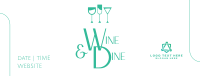 Wine and Dine Night Facebook Cover Design