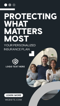 Minimalist Insurance Protection Instagram Reel Design