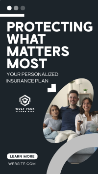 Minimalist Insurance Protection Instagram Reel Image Preview