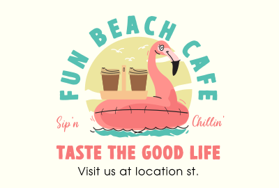 Beachside Cafe Pinterest board cover Image Preview