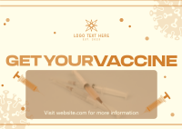 Get Your Vaccine Postcard Image Preview