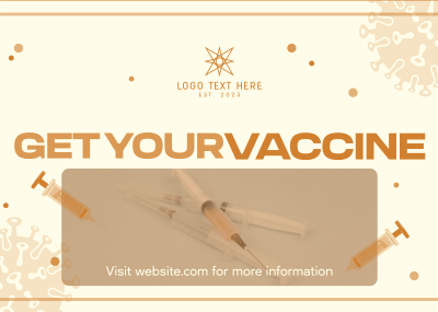 Get Your Vaccine Postcard Image Preview