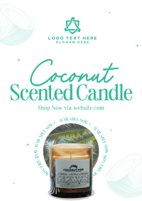 Coconut Scented Candle Poster Image Preview