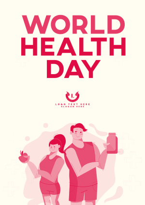Healthy People Celebrates World Health Day Poster Image Preview