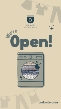 Laundry Open Instagram Story Design