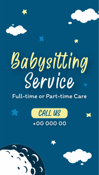 Cute Babysitting Services TikTok Video Image Preview