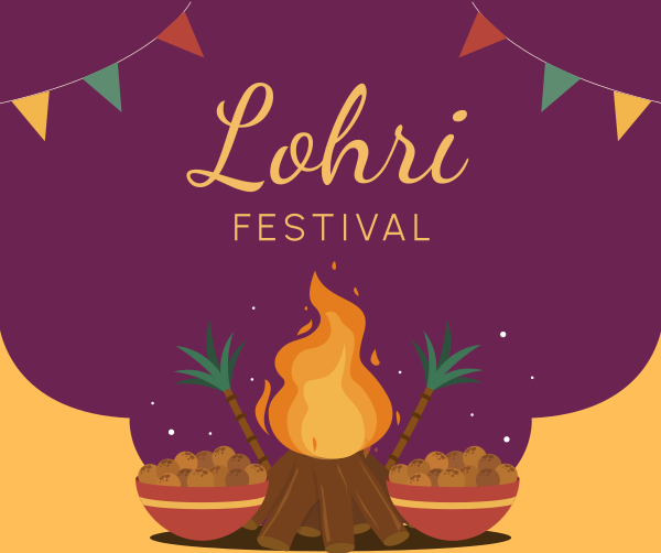 Lohri Festival Facebook Post Design Image Preview