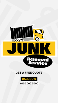 Junk Removal Stickers Instagram reel Image Preview