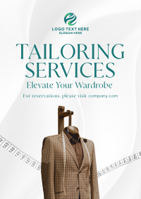 Tailoring Services Elegant Poster Design