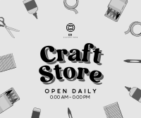 Kawaii Craft Shop Facebook Post Design