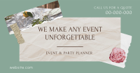 Event and Party Planner Scrapbook Facebook Ad Design