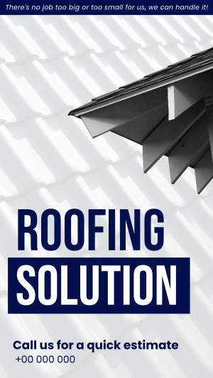 Roofing Solution Instagram story Image Preview