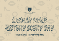 Women Make History Postcard Image Preview