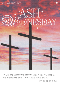 Modern Nostalgia Ash Wednesday Flyer Image Preview