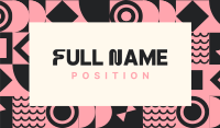 Geometric Galore Business Card Design