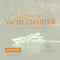 Luxury Yacht Charter Instagram Post Design