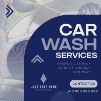 Minimal Car Wash Service Linkedin Post Image Preview