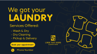 We Got Your Laundry Facebook Event Cover Design