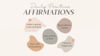 Affirmations To Yourself Facebook Event Cover Design
