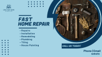 Fast Home Repair Facebook Event Cover Design