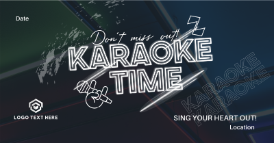 Join Karaoke Time Facebook ad Image Preview