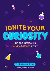 Fun Science Tutor Poster Design