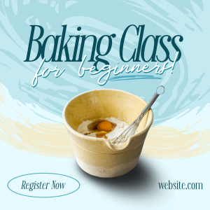 Beginner Baking Class Instagram post Image Preview