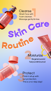 Skin Care Routine TikTok Video Image Preview