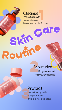 Skin Care Routine Video Image Preview