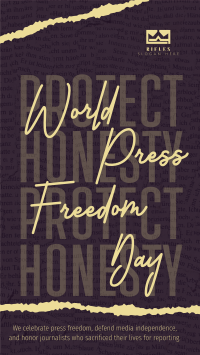 World Press Freedom Instagram Story Design