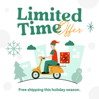 Christmas Free Shipping Instagram post Image Preview