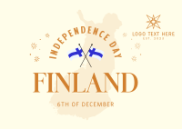 Independence Day For Finland Postcard Design
