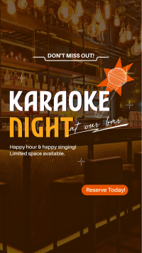 Reserve Karaoke Bar TikTok Video Design
