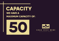 Capacity Occupancy Postcard Image Preview