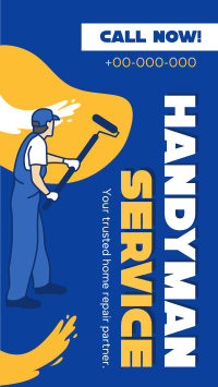 Handyman Service Facebook Story Design