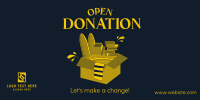 Open Donation Twitter Post Design