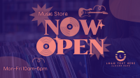 Vinyl Store Now Open Animation Image Preview