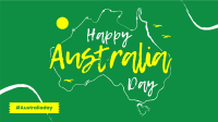 Australia Sketch Map Facebook event cover Image Preview