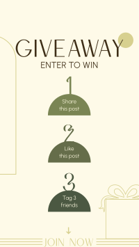 Simple Giveaway Instructions Instagram story Image Preview