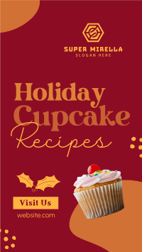 Christmas Cupcake Recipes Facebook Story Image Preview