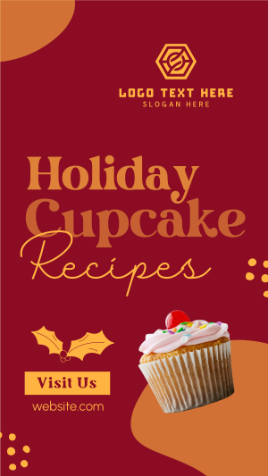 Christmas Cupcake Recipes Facebook story Image Preview